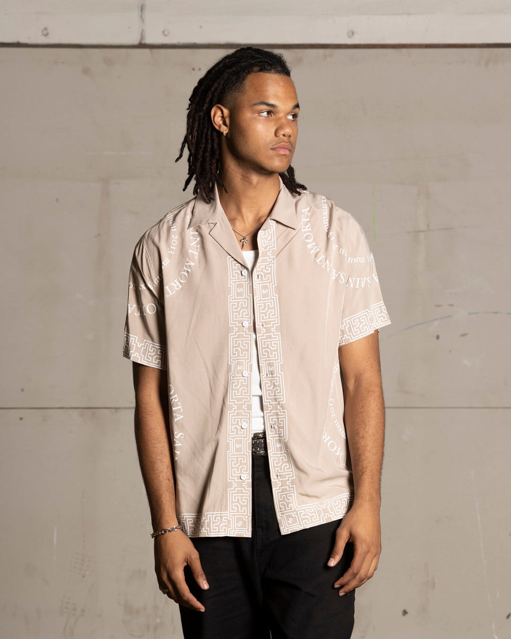 Saint Morta Erebos Short Sleeve Shirt Stone