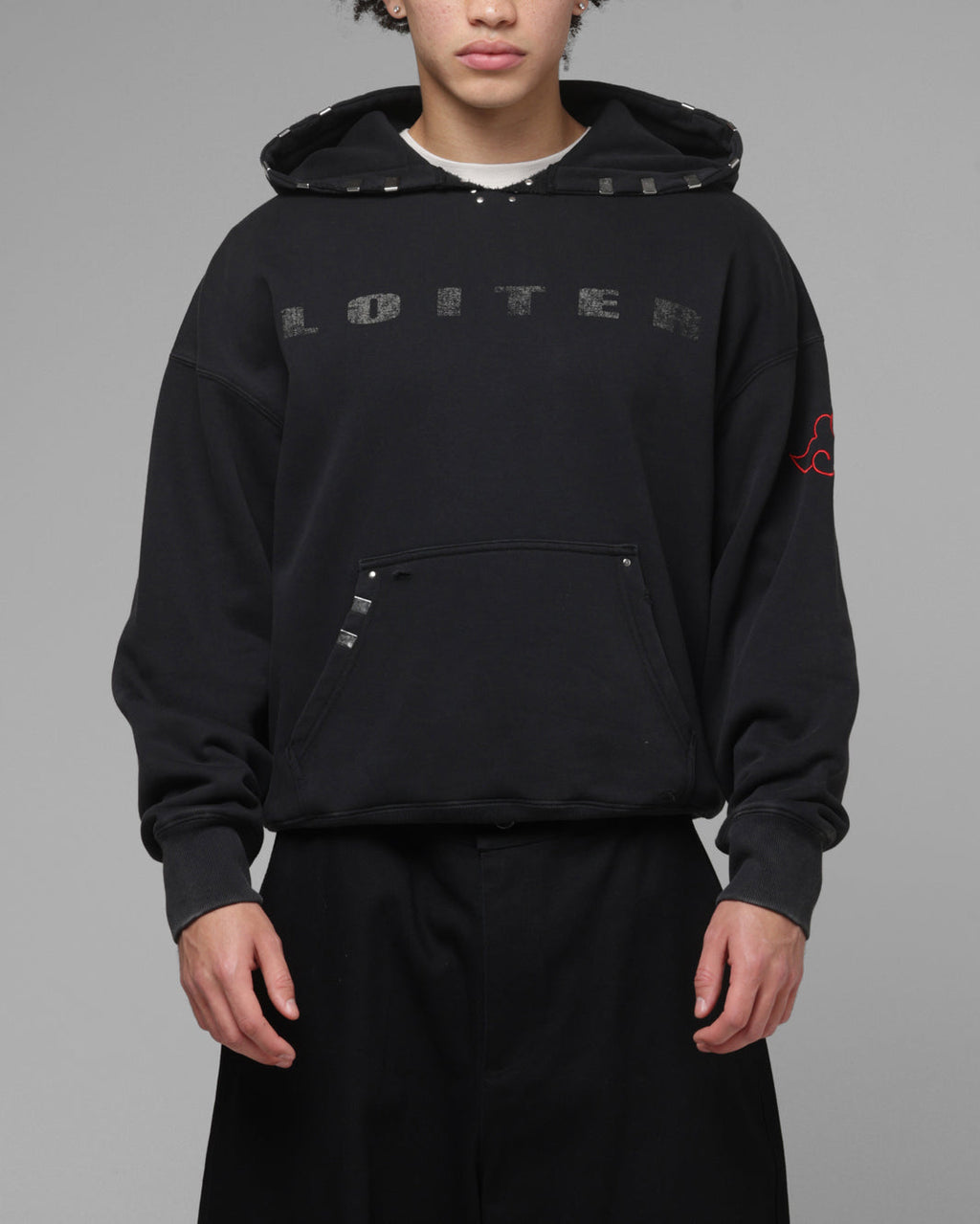 Loiter x Naruto Pain Distressed Hoodie