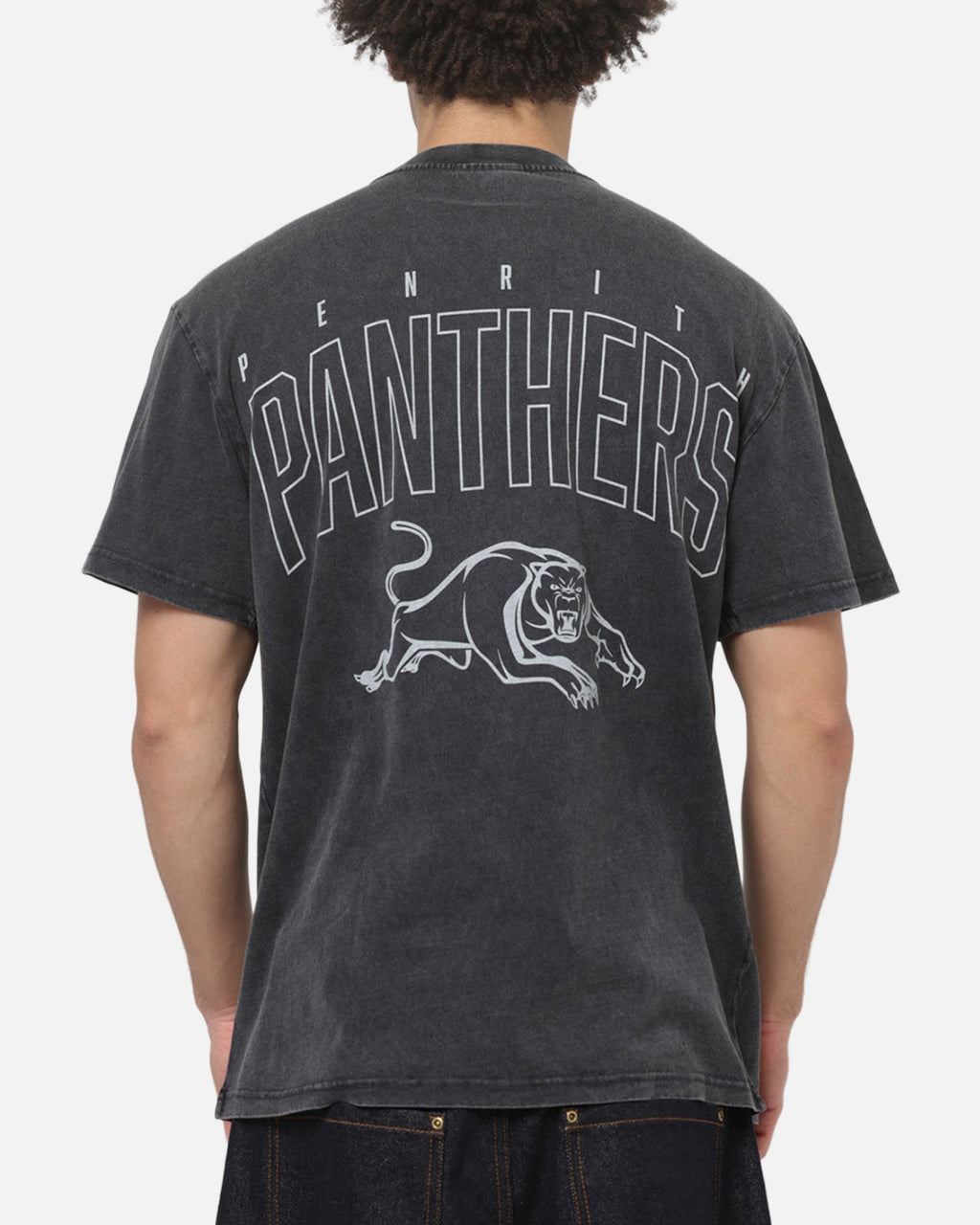 Bleacher Athletic Penrith Panthers NRL Attrition Washed T-Shirt Black