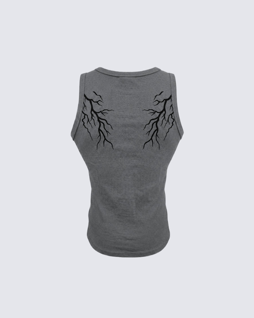 LIGHTNING Series | Camiseta sin mangas de canalé de estilo urbano