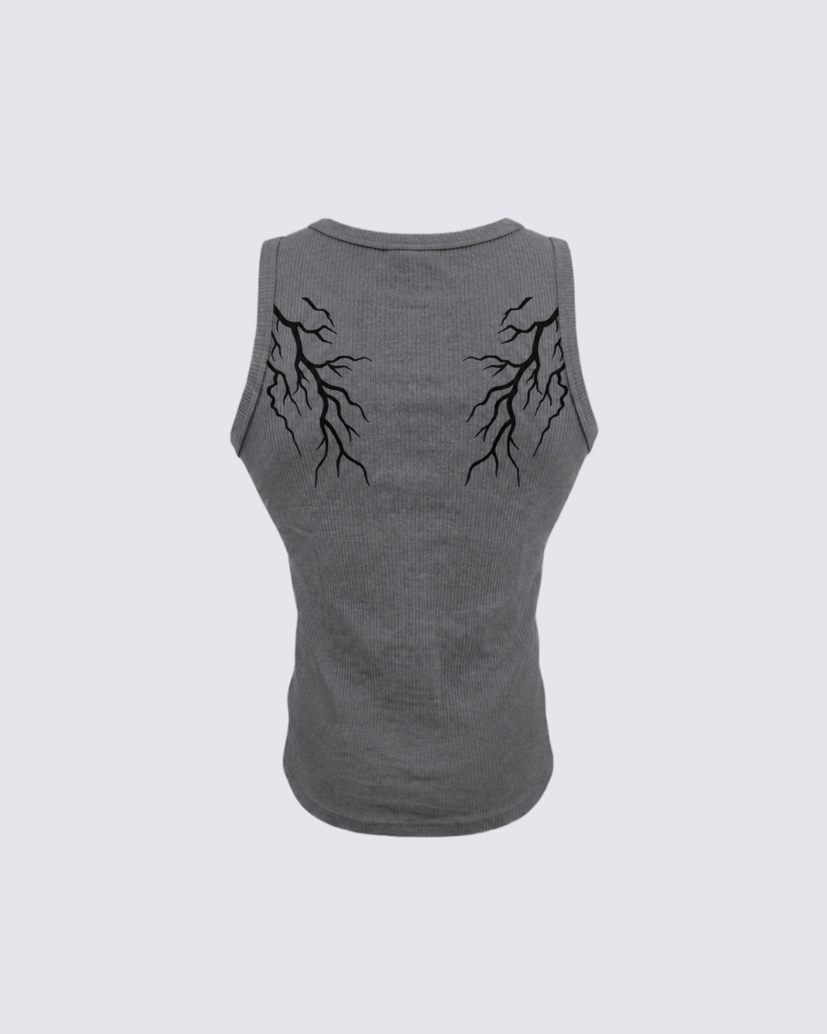 LIGHTNING Series | Camiseta sin mangas de canalé de estilo urbano