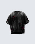 KIIKIO RED RUST Series | Distressed Oversized T-Shirt