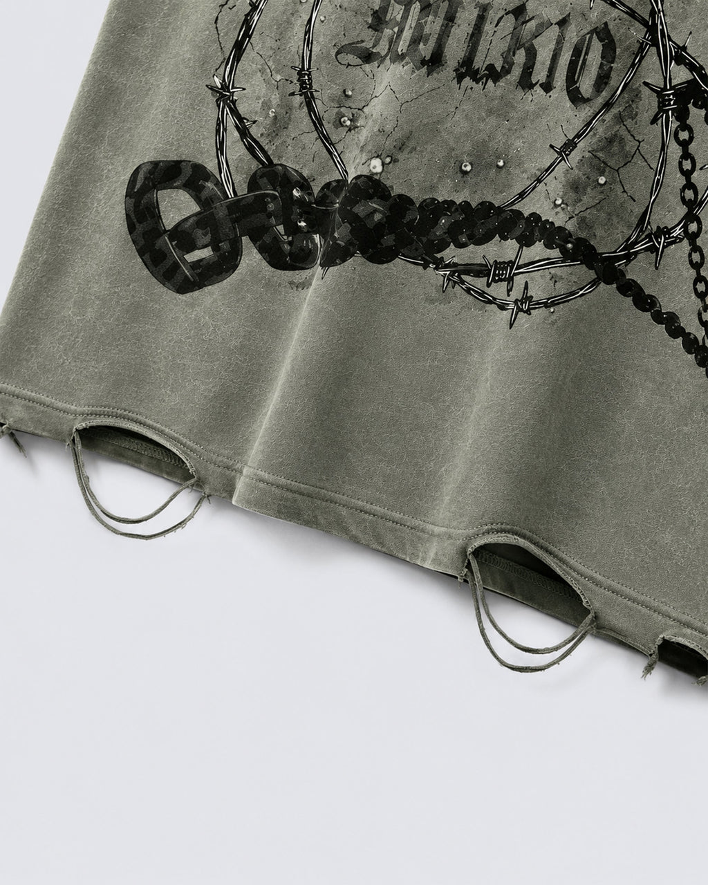KIIKIO Gothic Distressed Vest