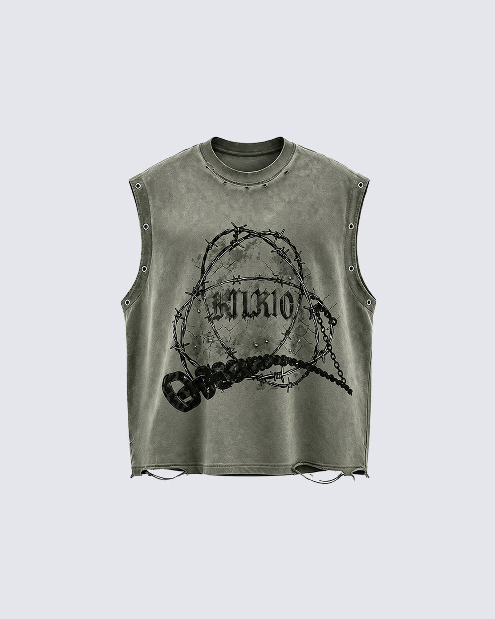 KIIKIO Gothic Distressed Vest