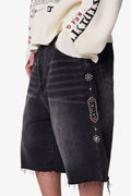 Baggy Mojave Denim Shorts - Black
