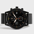 Reloj de malla de acero para hombre