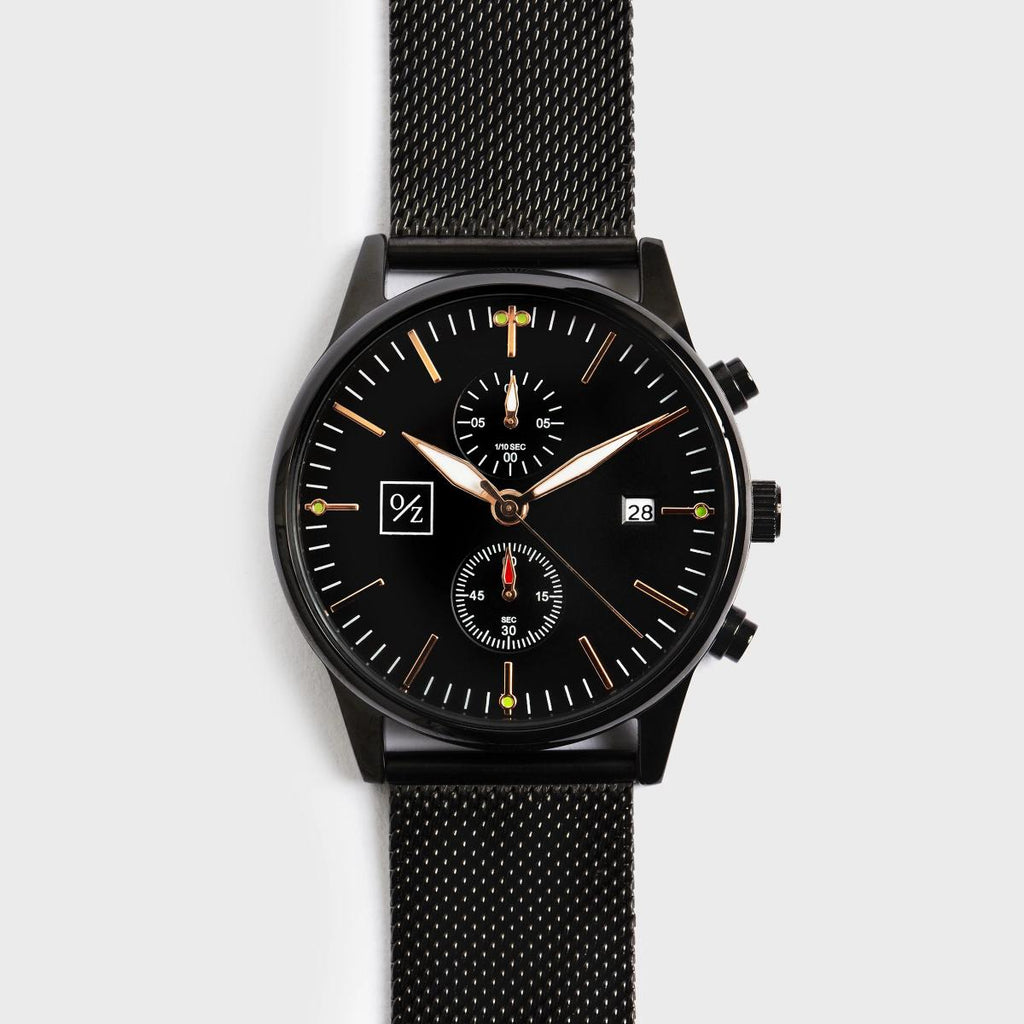 Reloj de malla de acero para hombre