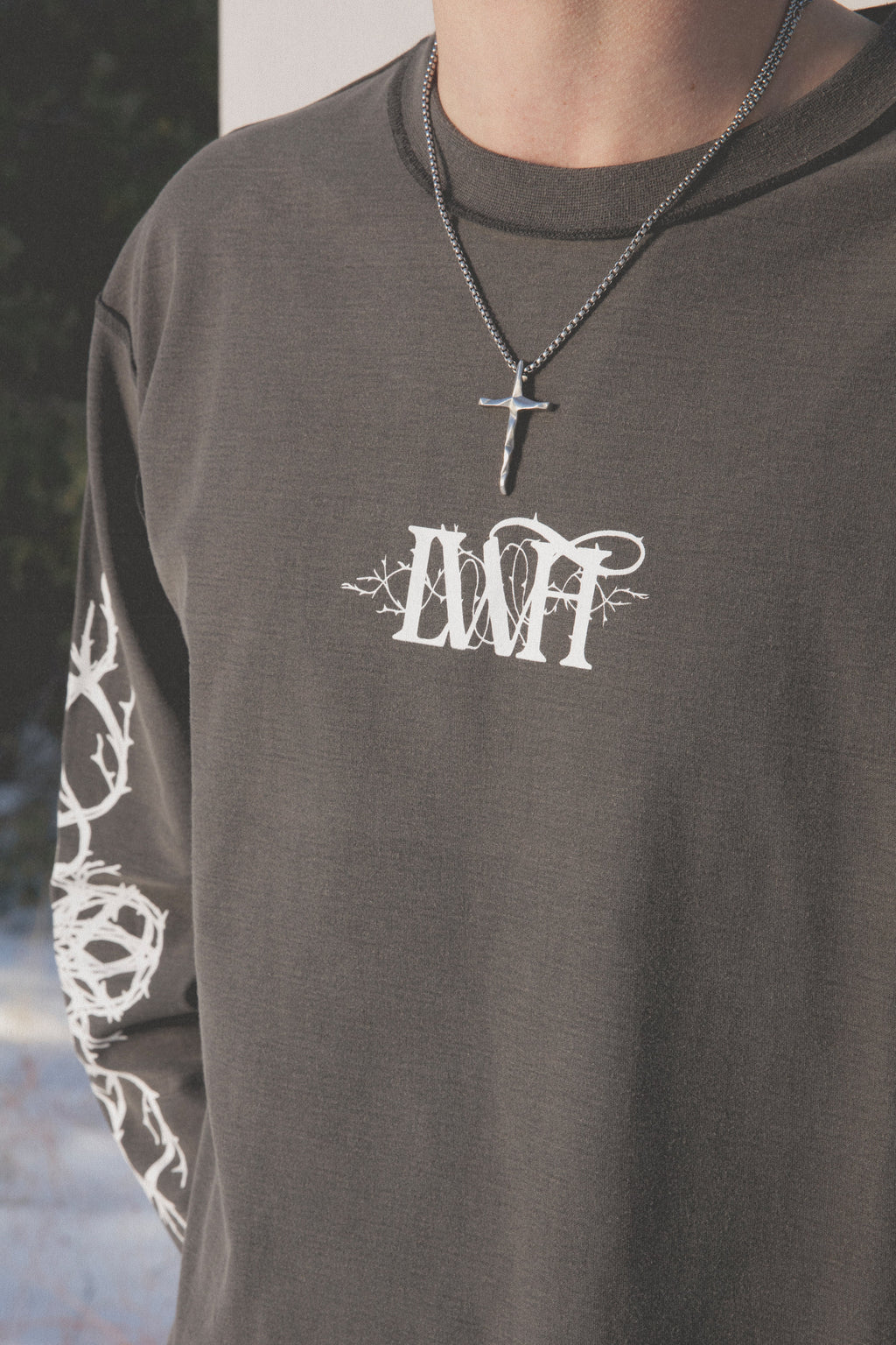 LWH Thorn Logo L/S Tee - Vintage Black