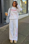 The Social Club Elena Oversized Hoodie Grey Marle