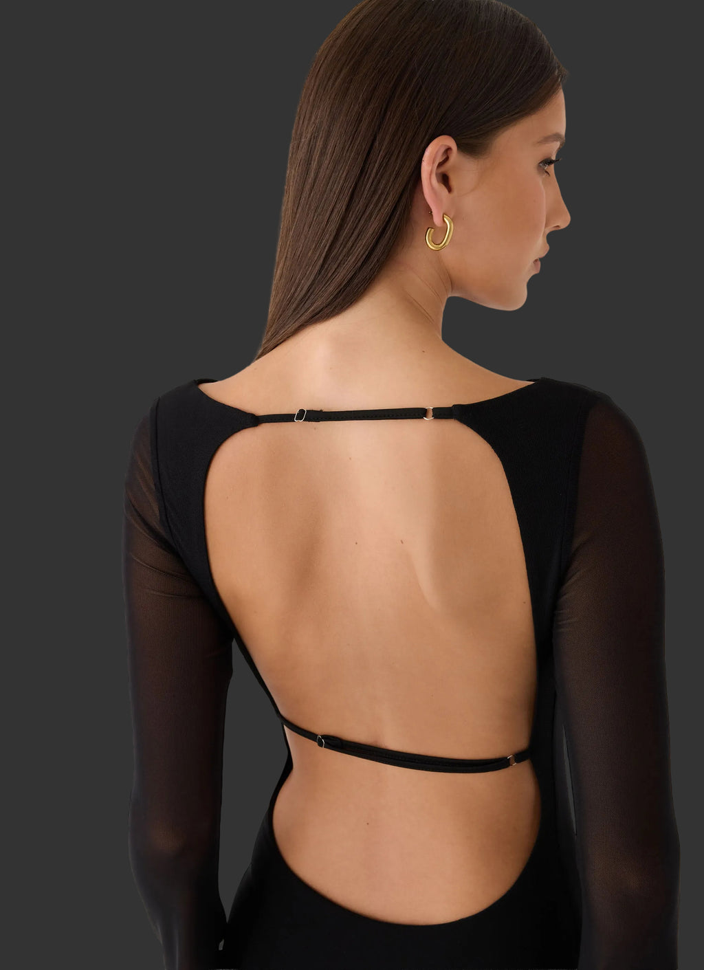 The After Party Backless Maxi Dress - Black