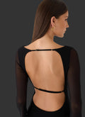 The After Party Backless Maxi Dress - Black