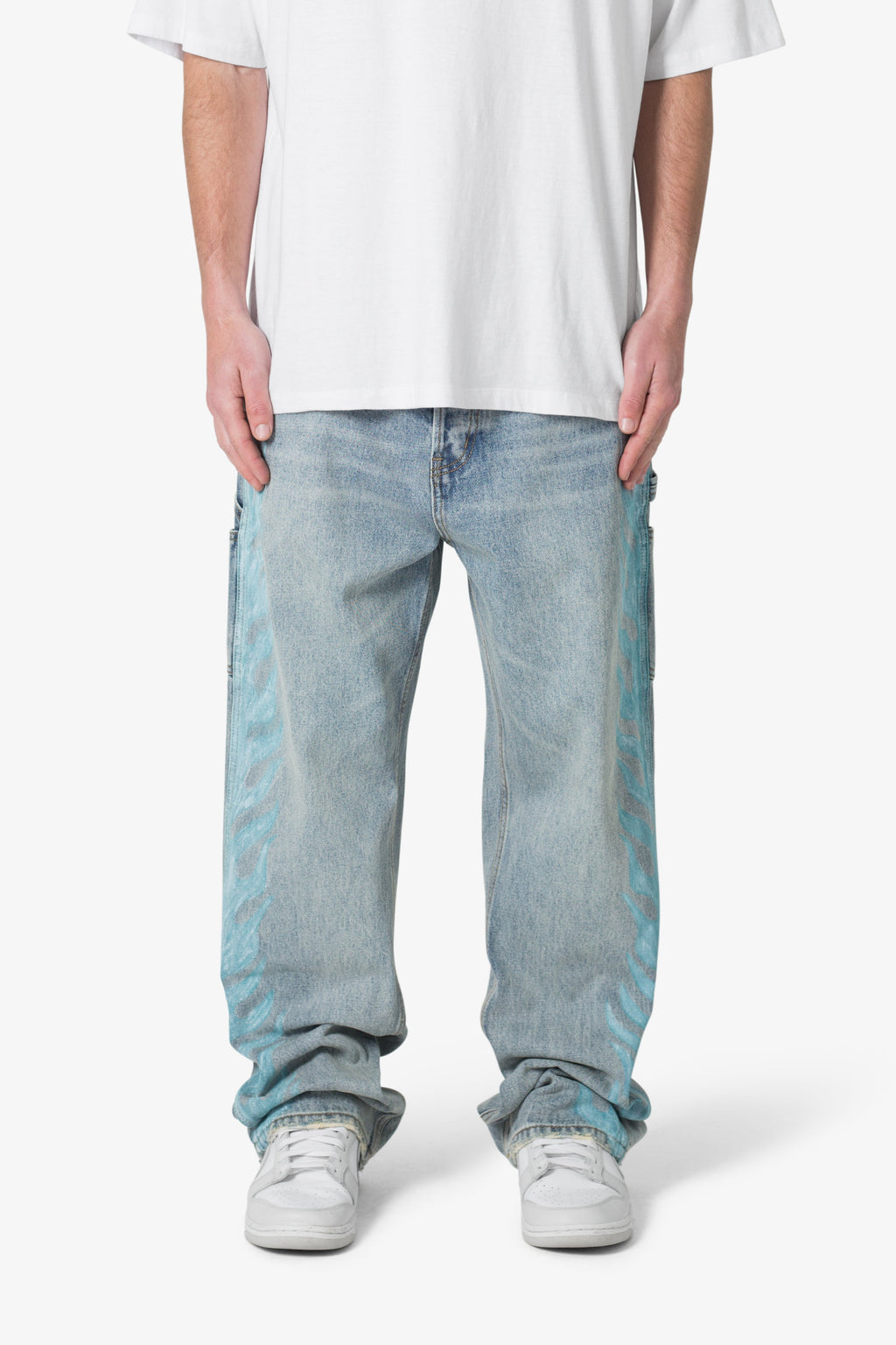 Ultra Baggy Flame Denim - Blue