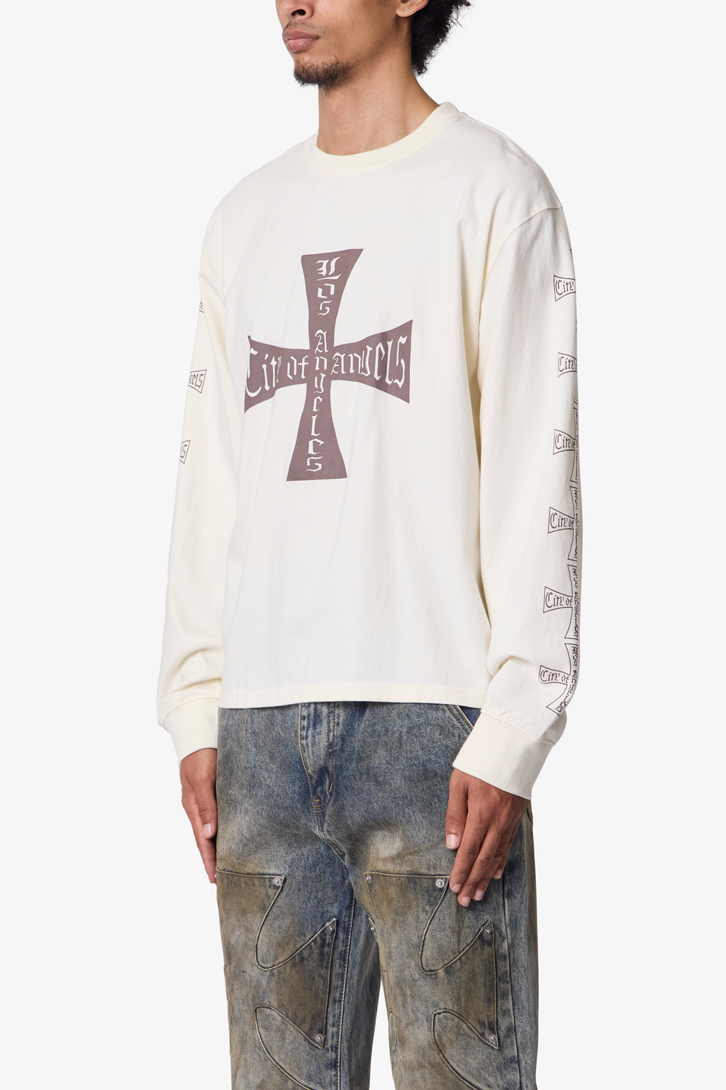 Washed LA L/S Tee - Off White