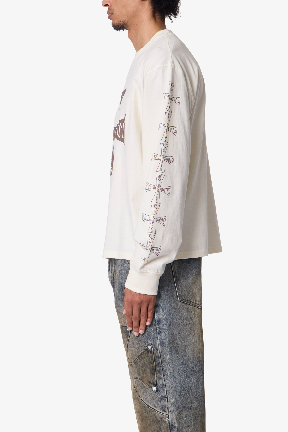 Washed LA L/S Tee - Off White