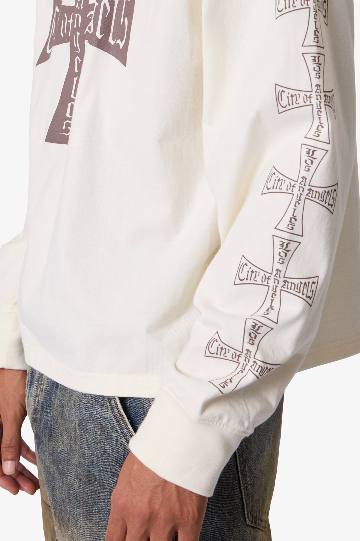 Washed LA L/S Tee - Off White