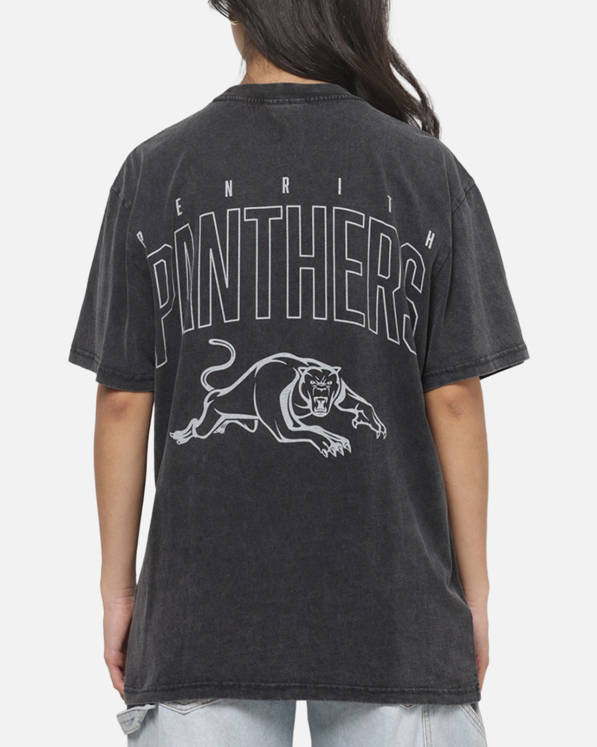 Bleacher Athletic Penrith Panthers NRL Attrition Washed T-Shirt Black