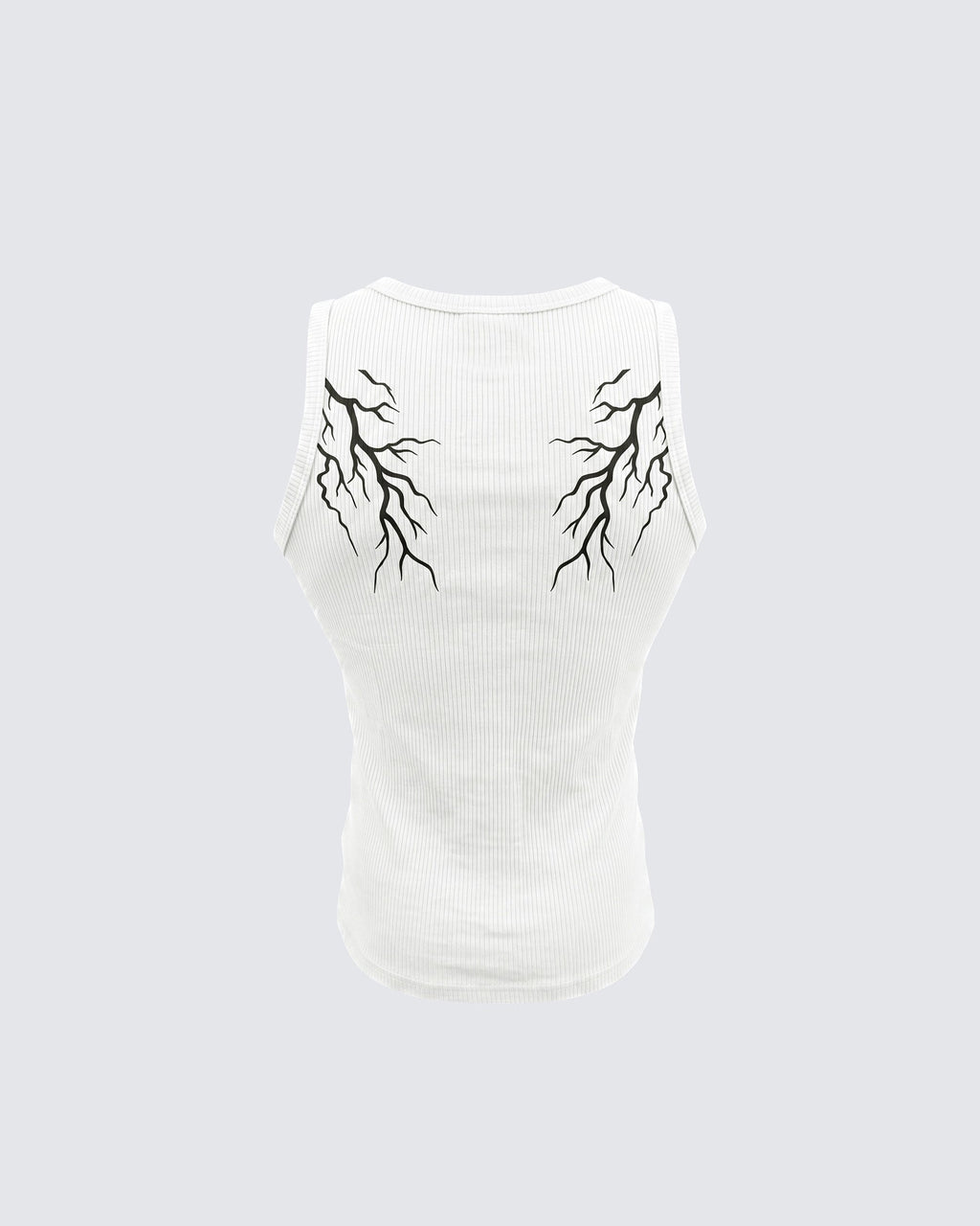 LIGHTNING Series | Camiseta sin mangas de canalé de estilo urbano