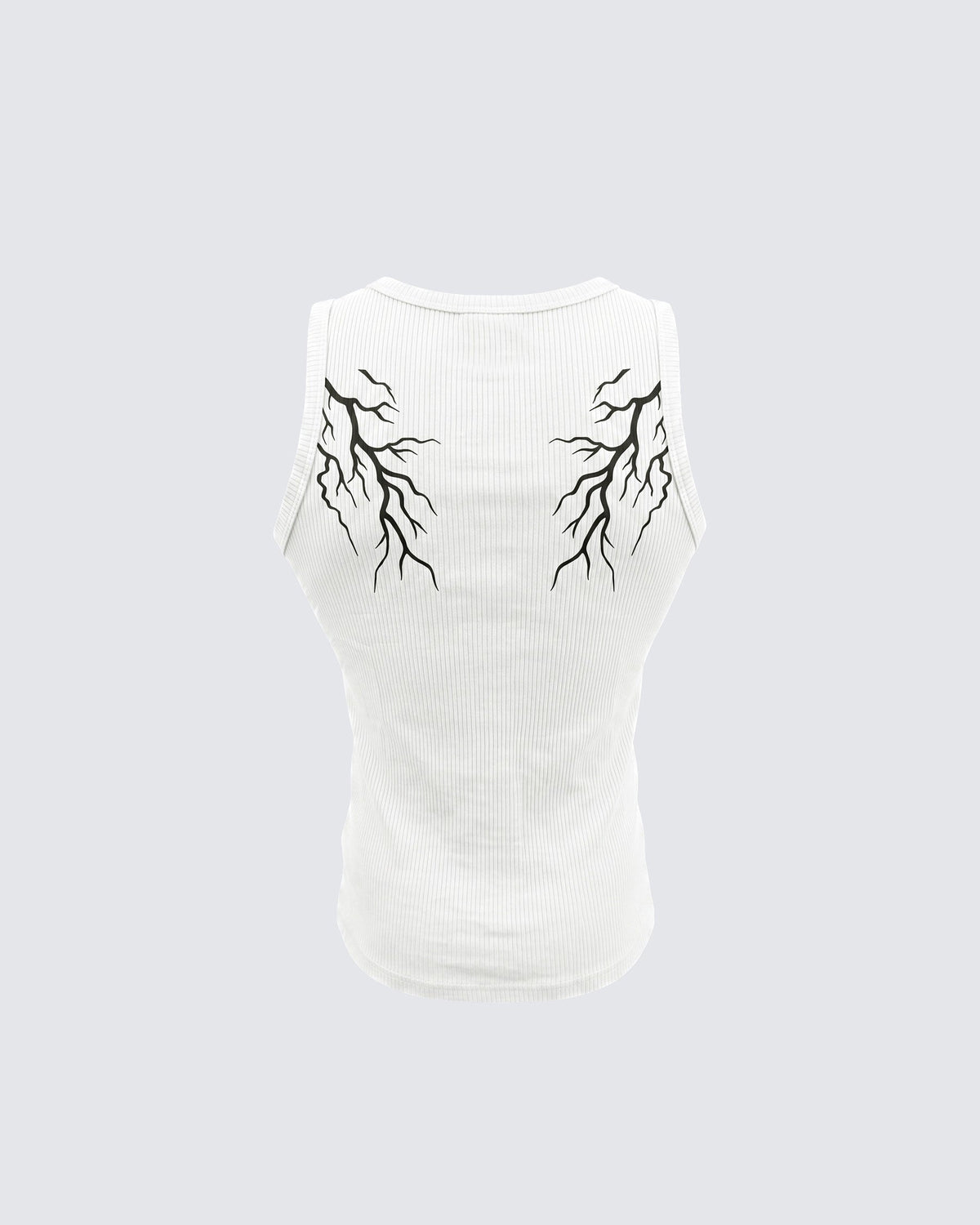 LIGHTNING Series | Camiseta sin mangas de canalé de estilo urbano