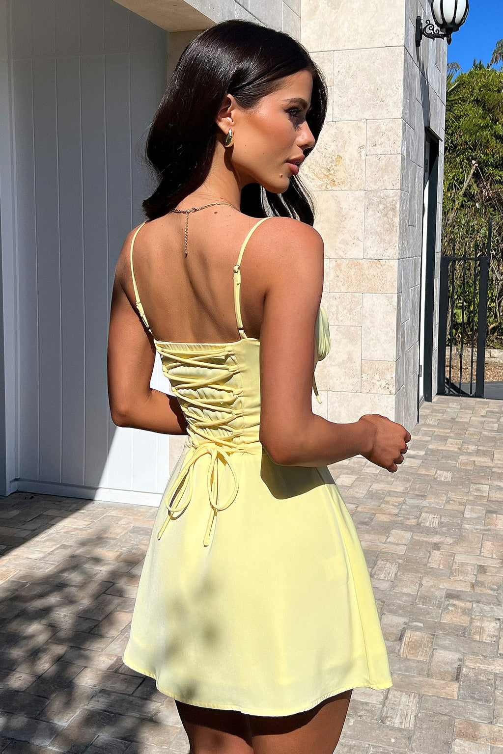 Magdalena Mini Dress - Yellow